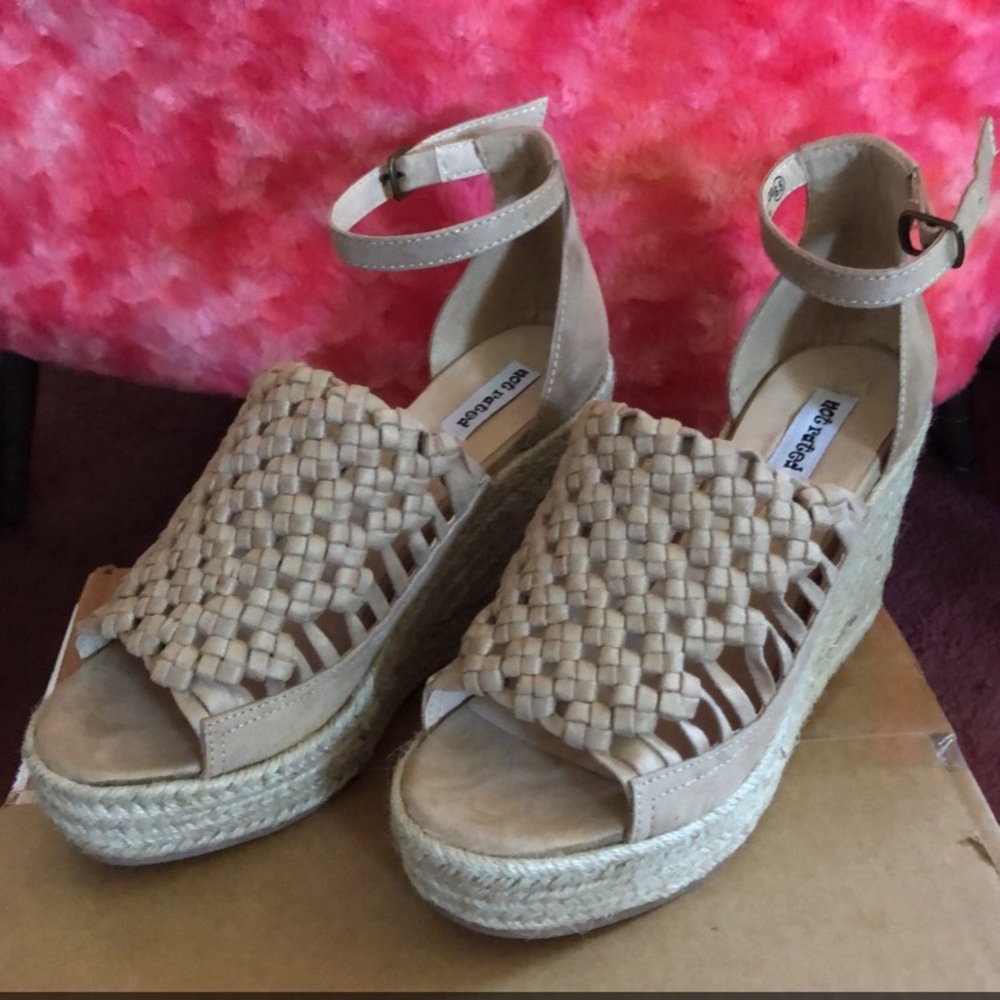 Buckle Jute Wedges (Not Rated)